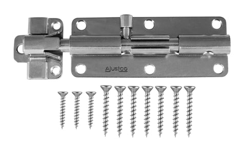 AjustLock 6 Inch Heavy Duty SS Barrel Bolt Lock